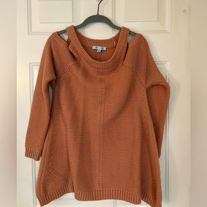She + Sky coral top size S